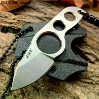 ราคา มีดเล็ก มีดใบตาย มีดคอ (neck knife) มีดห้อยคอ Sanrenmu 4091 ใบ 1.5" เหล็ก 12C27 พร้อมเคส (K-sheath) และสายห้อยคอ (1734171300124591120)
