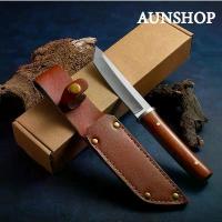 ราคา A7 มีดกลางแจ้ง มีดพกพา D2 ซามูไร ดาบญี่ปุ่น มีดยุทธวิธี มีดพก Samurai Outdoor Knife หัวตัด ซองหนัง พร้อมส่ง (1732573697257145700)
