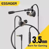 ราคา หูฟังเกม Essager 35 มม. USB Type C หูฟังแบบมีสาย หูฟังในหู หูฟังเกมมิ่ง ควบคุมระดับเสียง ไมโครโฟน สำหรับ Android MP3/MP4 [COD] (1733456689916119018)