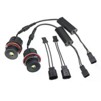 ราคา หลอดไฟ LED สีขาวกำลังสูง 6500K 40W/ชิ้น หลอดไฟวงแหวน Angel Eye Halo สำหรับใช้เป็นไฟแสดงตำแหน่ง (Marker Light) แบบทดแทนสำหรับ BMW E39 E53 E60 E63 (1734419477061994189)