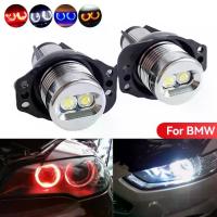 ราคา 2 ชิ้นรถ LED Angel Eyes Marker หลอดไฟด้านข้างรถยนต์ไฟหน้าสว่างเปลี่ยน 6W สำหรับ BMW 3 Series E90 E91 5 Series E60 E61 อุปกรณ์เสริม #466866 (1732442020086646661)
