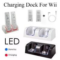 ราคา ทนทาน อุปกรณ์เสริมเกม ทดแทน สถานี แท่นชาร์จ แท่นวางสาย USB เครื่องชาร์จรีโมทคอนโทรล For Nintendo WII Remote Controller (1733618778556172239)