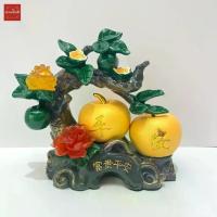 ราคา แอปเปิ้ล แอปเปิ้ลมงคล กบสามขา กบคาบเหรียญ กิมเซียมซู ผลไม้มงคล แอปเปิ้ลปลอม งานเรซิ่นเพ้นท์สี สูง 9.5 / 12 นิ้ว (1734412109038651253)
