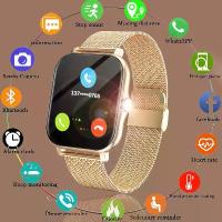 ราคา สมาร์ทวอทช์ Y13 พร้อมหน้าจอ 1.69 นิ้ว การโทรด้วยบลูทูธ สร้อยข้อมือสแตนเลส สำหรับผู้หญิง เข้ากันได้กับ Android และ iOS นาฬิกา Amazfit Rex suunto run watch x10 s10 pro ไอ้ โม่ แต่ง (1732566965684045755)