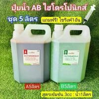 ราคา Ab Hydroponics Liquid Fertilizer, Concentrated Formula (1:100), Size 5 Liters (A5L+B5L) **Free 1 Nipro Syringe** (1733617221795546384)