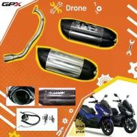ราคา คอท่อ GPX Drone วัสดุแสตนเลสเกรด304 + ปลายท่อ SG ยาว 17 นิ้ว ตัวอ้วน ฟรีแคทลดเสียง (1734253919831623625)