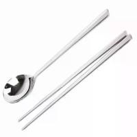 ราคา [ของแท้] 수저세 Spoon & Chopsticks Set (ชุดช้อนและตะเกียบเกาหลี) COD (1733502823050348520)