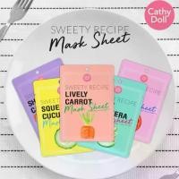ราคา แฟชั่น (10แผ่น/กล่อง) Cathy Doll Sweety Recipe Mask Sheet 25g ผลิตภัณฑ์พอก และบํารุงผิวหน้า แผ่นมาส์กหน้า♀️ พกพาสะดวก (1734134474321790786)