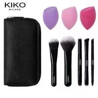 ราคา แปรงแต่งหน้าสีดำ Kiko Milano แปรงแต่งหน้า 5 อุปกรณ์แต่งหน้า พัฟ (1733938730454123853)