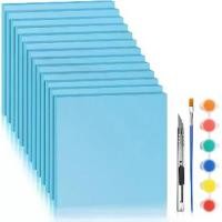 ราคา โฟมสีน้ำเงิน LuckyFoam แพ็ค 13 แผ่น ขนาด 11.5 x 11.5 x 0.5 นิ้ว แผ่นโฟมหนา 0.5 นิ้ว แผ่นโฟมพลาสติกสโตรนเทนรีนทรงสี่เหลี่ยมผืนผ้า ใช้สำหรับงานฝีมือ ฉนวนกันความร้อน และทำโมเดล DIY อุปกรณ์ศิลปะ (17339887