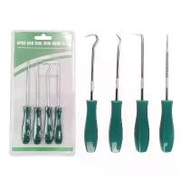 ราคา 4-Piece Oil Seal Hook Set Tire Repair Auto Maintenance Tool O-Ring Seal Puller Extractor Removal Kit (1734333316311975905)