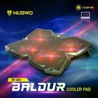 ราคา COD.รีวิวของแท้ 100%Nubwo พัดลมรองโน๊ตบุ๊ค NF-234 BALDUR Cooler pad พัดลมรองโน๊ตบุ๊ค 4 ใบพัด ระบายความร้อนโน๊ตบุ๊ค ประกัน 1 ปี อุปกรณ์อิเล็กทรอนิกส์ราคาถูก #เทคโนโลยี (1732541768567523152)