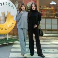 ราคา [ Honey Airport Look Set - F23 ] 4 สี I ชุดเซ็ทไหมพรม เสื้อไหมพรมคอปีน เสื้อคอปีน + กางเกงไหมพรม ขายาว ชุดขึ้นเครื่อง (1733793572263790262)