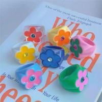 ราคา New Crystal Colorful Inlaid Ring DIY Resin Glitter Colorful Flower Petal Ring for Women (1733354226732926939)