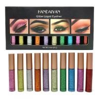 ราคา 2025 Eyeliner Pen 10 Color Set Handaiyan Stage Makeup Glitter Shimmer Eyeliner Set (1733781282625258945)