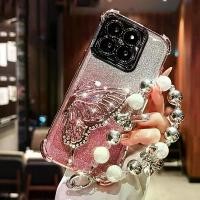 ราคา Soft phone case, shockproof, glitter butterfly pattern, with wristband handle for OPPO Reno 14 13 12 11 Reno14 Reno13 F Pro 13F 14F 12F (1734178444372313476)