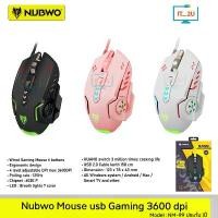ราคา Nubwo NM-99 Gaming Mouse Silent Button เมาส์เกมมิ่ง ที่นิยมมากที่สุด (1731805495139009576)