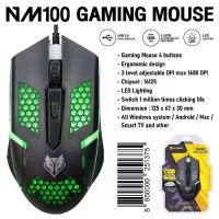ราคา Nubwo Gaming Mouse NM100 เมาส์ เมาส์เกมมิ่ง เมาส์มีไฟ OPTICAL MOUSE NM-100 (1729668602066012970)