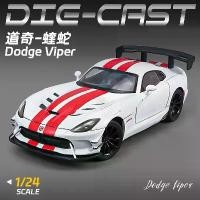 ราคา 1/24 Scale Dodge Viper Diecast Alloy Pull Back Car Collectible Toy Gift for Children (1734457456984753230)