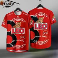 ราคา เสื้อแขนสั้น, แบรนด์เบียร์แพนเธอร์คิง, เสื้อกีฬา, โซดาลีโอ, เสื้อแขนสั้น, แบรนด์เบียร์แพนเธอร์คิงเสื้อยืดสีแดง ลีโอ เบียร์ แคมเปญการพิมพ์ (1733461549685114339)