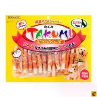 ราคา ☀ทาคูมิ ชิกเก้นเจอร์กี้ ขนมสุนัข (เนื้อไก่พันแท่งขนมปังอบกรอบ) 30 ชิ้น 400 ก.❉【ส่งฟรี】 (1734078795152720944)