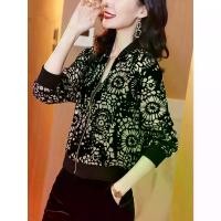 ราคา 2026 Clearance Discount Store Mall Plus Size Women's Chiffon Short Jacket 100kg Women's Printed Sunscreen Fashion Baseball Jacket (1734038194290132286)