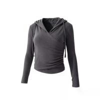 ราคา Autumn Tight Running Outdoor Sports Pilates Top Hooded (1733602581411366167)