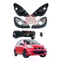 ราคา ไฟตัดหมอก สปอร์ทไลท์ NISSAN MARCH PROJECTOR นิสสัน มาร์ช โปรเจคเตอร์ 2013 - 2018 (1734347008845252134)