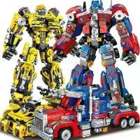 ราคา Compatible with LEGO Transformers Optimus Prime Building Blocks Bumblebee Assembly Toy Robot Car for Boys (1733579071359059715)