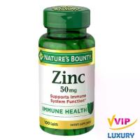 ราคา ซิงค์ Nature’s Bounty Zinc Immune Support Supplement 50 mg 100 tablets exp02/2026 (1732341236747635471)