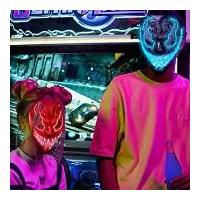 ราคา หน้ากากเรืองแสงฮาโลวีนรุ่นใหม่ หน้ากากเรืองแสงพิษ EL หน้ากากสายส่งแสง อุปกรณ์ประกอบฉากงานเลี้ยงฮาโลวีนที่ขายดี หัวเชิด สิงโต (1733917038048544763)