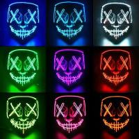 ราคา หน้ากากสยองขวัญเรืองแสง EL, 20.25 ล้าน, LED เต็มหน้า, Unisex, หน้ากากปาร์ตี้, คอวี, หน้ากากตัวตลก, สไตล์ Vendetta (1732124878571669471)