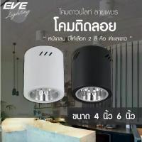 ราคา EVE โคมไฟติดลอย ทรงกลม ดาวน์ไลท์ติดลอย โคมไฟติดเพดาน รุ่น EL ขนาด 4 นิ้ว และ 6 นิ้ว โคมสีดำ สีขาว ขั้วหลอด E27 (1729812990335945664)