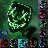 ราคา หน้ากาก LED, ธีมฮาโลวีน, การออกแบบ V-หน้า, สยองขวัญและปาร์ตี้ตลก, EL หน้ากากไฟเย็น, สต็อกโรงงาน, หน้ากากเรืองแสง LED (1732042036293110529)