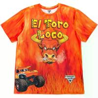ราคา เสื้อยืดครอบครัว Monster Jam สำหรับเด็กเล็กถึงผู้ใหญ่ ลายพิมพ์รถขุด El Toro Loco และ Megalodon (1734110281142142302)