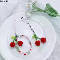 ราคา DAN EL อุปกรณ์เสริมโทรศัพท์ ลูกปัดประดับลูกปัด เครื่องรางโทรศัพท์มือถือ Y2K ป้องกันการสูญหาย ห่วงโซ่โทรศัพท์มือถือ จี้เชอร์รี่ฤดูร้อน เกาหลีแบบเกาหลี พวงกุญแจแบบห้อย เชือกโทรศัพท (1734416882667456277)