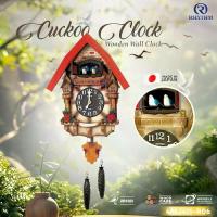 ราคา RHYTHM นาฬิกากุ๊กกู Cuckoo Clock มีนกคู่ 2ตัว ร้องทุกชั่วโมง ผลิตจากญี่ปุ่น -4MJ415-R06 (1733561277284124670)