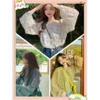 ราคา Grace&chiliเสื้อชีฟองลายดอกไม้สไตล์เกาหลี แขนยาว แขนพอง99245 (1733232221694559710)