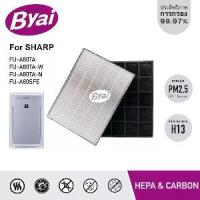 ราคา แผ่นกรองอากาศ HEPA H13 Filter FZ-A80SFE และ กรองคาร์บอน สำหรับเครื่องฟอกอากาศ sharp รุ่น FU-A80TA (1734098606605371312)