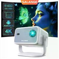 ราคา [COD] [Tiktok]โปรเจ็กเตอร์, Salange, L018, P350, 1080P, 650ANSI, 4K, Android11, พร้อมหน้าจอ, โฟกัสอัตโนมัติ, การแก้ไขภาพ, BT5.2, Wifi6, แบบพกพา, เหมาะสำหรับภาพยนตร์กลางแจ้ง โปรเจคเตอร์ (17329809837053