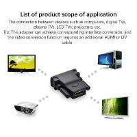 ราคา อะแดปเตอร์แปลงสัญญาณ DVI เป็น HDMI แบบสองทิศทาง (DVI-D 24+1 ชาย → HDMI หญิง) พร้อมสายเคเบิลและตัวเชื่อมต่อ สำหรับ HDTV/โปรเจคเตอร์ และ HDMI เป็น DVI (1734221923464939083)