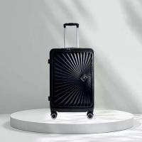 ราคา The Magnet WETZLARS กระเป๋าเดินทาง ขนาด 28 นิ้ว พร้อมช่องใส่ของด้านหน้า รุ่น Blossom-02 29x51x70 ซม. สีดำมิดไนท์ (1734374913549371343)