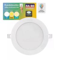 ราคา The Magnet LAMPTAN โคมดาวน์ไลท์ LED แบบฝังหน้ากลม 5นิ้ว 9W รุ่นแอ๊ดจัสท์ 3แสง (1734302856286012901)