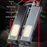 ราคา 4modes Portable Flashlight Torch Red Blue Warming Light Edc Flashlight Type-c Rechargeable Magnet Back Clip Led Flashlight Camping (1733429475151218265)