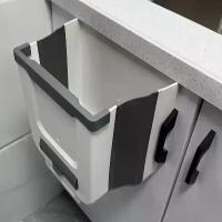 ราคา Foldable wall hanging trash bin with bag storage-1 pc, space saving trash bin for kitchen door/cabinet, foldable home storage bin (1734222628131144835)