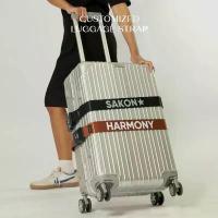ราคา AMBASSADOR l สายรัดกระเป๋าเดินทาง สกรีนชื่อ สายรัด กระเป๋าเดินทาง TSA Luggage Strap ขายดี (1734183850988504420)