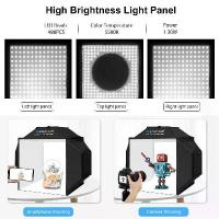 ราคา ส่งด่วน⚡️ Puluz 40*40 cm 3 LED Panel Studio Lightbox กล่องถ่ายรูปสตูดิโอแบบพับได้ (1732058035474368485)
