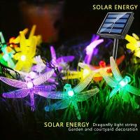 ราคา ไฟประดับโซลาร์เซลล์ 10 หลอด LED แบบ 8 โหมด รูปทรงแมลงปอ สำหรับตกแต่งสวน ระเบียง ลานบ้าน ต้นไม้ สนามหญ้า ทางเดิน รั้ว ไฟสร้างบรรยากาศในสวนสนุก ความยาว 3.5 เมตร 10 หลอด (1734703146029254532)