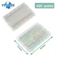 ราคา บิสกิต 400 จุดผูก, รุ่นไม้อัด, บอร์ดทดสอบสากล PCB, สีขาวโปร่งใส, เหมาะสำหรับ Arduino, 1 ชิ้น (1732851615126161163)