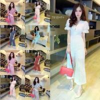 ราคา Jumpsuit ชุดจั้มสูทขายาว งานผ้าลูกไม้เนื้อดี มีซับในช่วงกางเกง มีซิปหลัง ใส่ทำบุญ ขายดีประจำเดือนนี้ (1734390769897932790)
